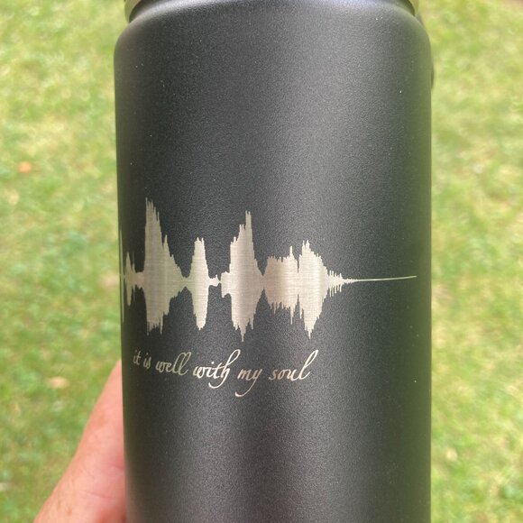 It Is Well With My Soul Soundwave 22oz Water Bottle - Picture 3 of 13